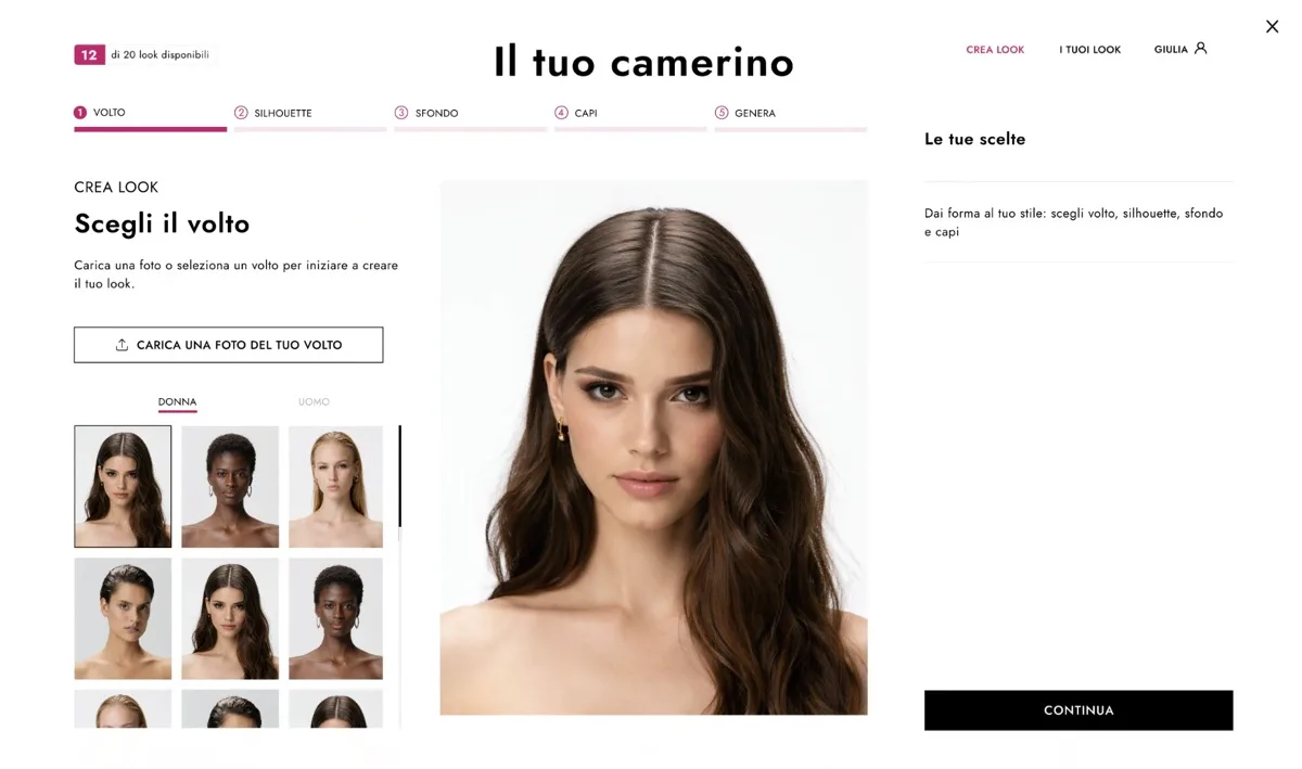The RetailTune AI virtual fitting room