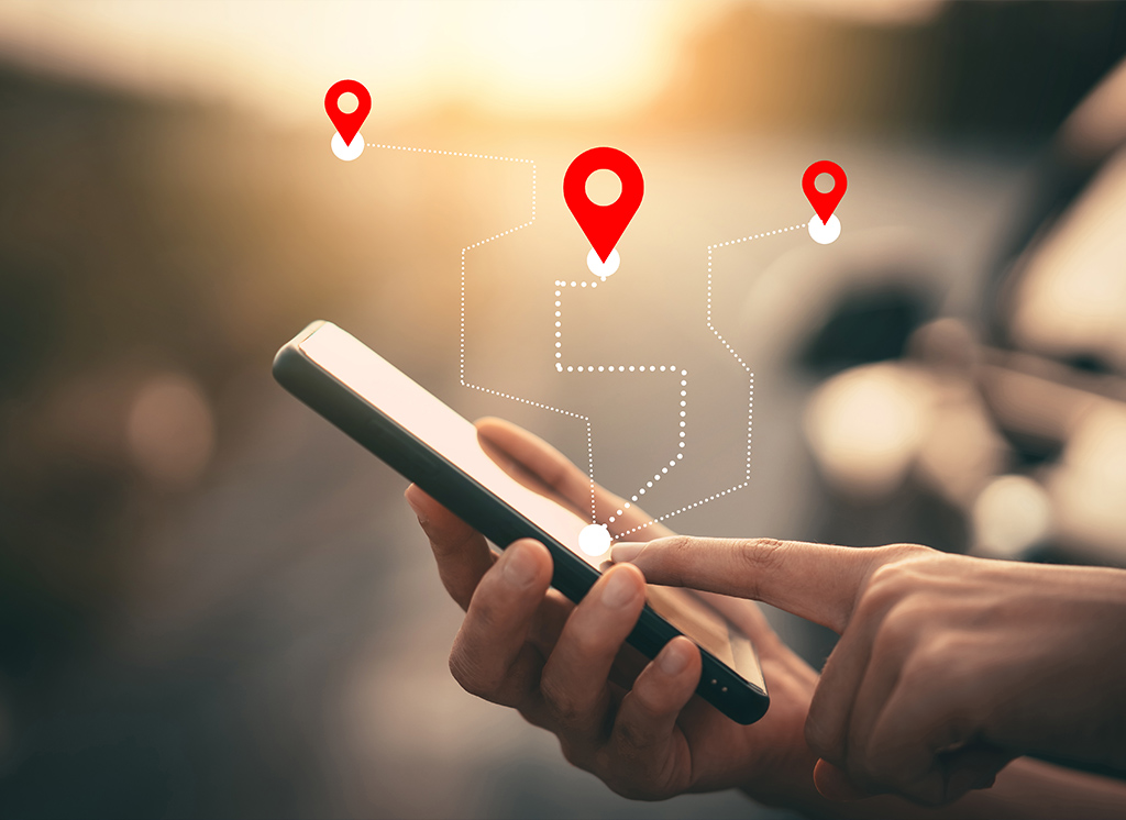 Local search from a smartphone: stores found on the map