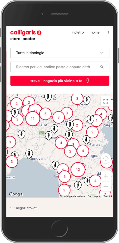 RetailTune AI Store Locator on smartphone
